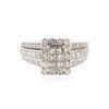 Image 1 : 14KT White Gold 2.00 ctw Diamond Ring