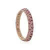 Image 2 : 14KT Rose Gold 0.50 ctw Pink Sapphire Ring