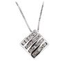 Image 2 : 14KT White Gold 0.89 ctw Diamond Pendant With Chain