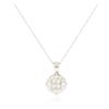 Image 2 : 14KT White Gold 0.60 ctw Diamond Pendant With Chain