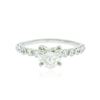Image 1 : 14KT White Gold EGL Certified 1.53 ctw Diamond Ring