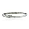 Image 2 : 14KT White Gold 4.22 ctw Diamond Bangle Bracelet