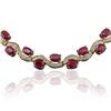Image 2 : 14KT Yellow Gold 44.29 ctw Ruby and Diamond Necklace