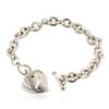 Image 2 : Tiffany & Co. Sterling Silver Twin Heart Tag Bracelet