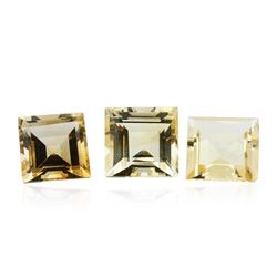 19.85 ctw Square Cut Citrine Quartz Parcel