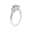 Image 3 : 14KT White Gold 1.30 ctw Diamond Ring