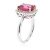 Image 3 : 14KT White and Yellow Gold 3.22 ctw Tourmaline and Diamond Ring