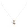 Image 1 : 10KT Yellow Gold 0.50 ctw Diamond Pendant With Chain