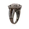 Image 3 : 14KT White Gold 7.29 ctw Diamond Ring