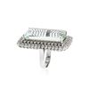 Image 3 : 14KT White Gold GIA Certified 37.30 ctw Aquamarine and Diamond Ring