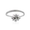 Image 1 : 14KT White Gold 0.10 ctw Diamond Solitaire Ring