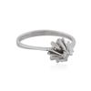 Image 2 : 14KT White Gold 0.10 ctw Diamond Solitaire Ring
