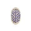 Image 1 : 14KT Yellow Gold 7.21 ctw Tanzanite and Diamond Ring