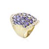 Image 3 : 14KT Yellow Gold 7.21 ctw Tanzanite and Diamond Ring