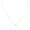 Image 1 : 14KT White Gold 0.28 ctw Diamond Necklace