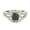 Image 1 : 14KT White Gold 1.54 ctw Diamond Ring