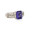 Image 2 : 14KT White Gold 2.57 ctw Tanzanite and Diamond Ring