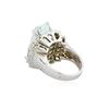 Image 3 : 14KT White Gold GIA Certified 15.62 ctw Aquamarine and Diamond Ring