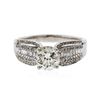 Image 1 : 14KT White Gold 1.70 ctw Diamond Ring