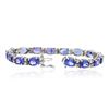Image 3 : 14KT White Gold 22.40 ctw Tanzanite and Diamond Bracelet