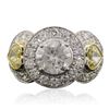Image 1 : Platinum and 18KT Two-Tone Gold 5.15 ctw Diamond Ring
