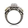 Image 3 : Platinum and 18KT Two-Tone Gold 5.15 ctw Diamond Ring