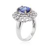 Image 3 : 18KT White Gold 3.53 ctw Tanzanite and Diamond Ring