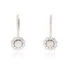 Image 1 : 14KT White Gold 5.04 ctw Diamond Earrings