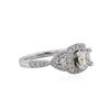 Image 2 : 14KT White Gold 1.30 ctw Diamond Ring