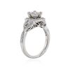 Image 3 : 14KT White Gold 1.30 ctw Diamond Ring