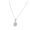 Image 3 : 14KT White Gold 1.20 ctw Diamond Pendant With Chain