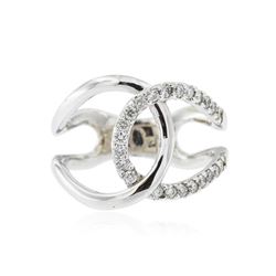 14KT White Gold 0.28 ctw Diamond Ring