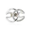 Image 1 : 14KT White Gold 0.28 ctw Diamond Ring