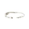 Image 3 : 14KT White Gold 1.46 ctw Diamond Bangle Bracelet