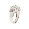 Image 3 : 14KT White Gold 0.87 ctw Diamond Ring
