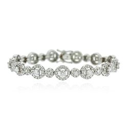 14KT White Gold 4.56 ctw Diamond Bracelet