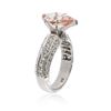 Image 3 : 14KT White Gold 3.00 ctw Morganite and Diamond Ring