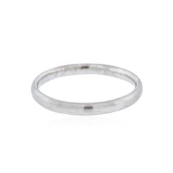 Platinum Beveled Band Ring