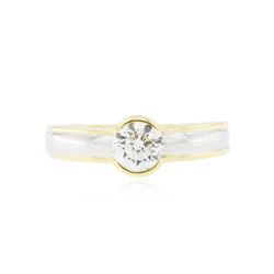 14KT Two-Tone Gold 0.50 ctw Diamond Solitaire Ring