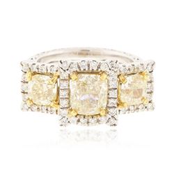 14KT Two-Tone Gold 4.21 ctw Diamond Ring