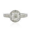 Image 1 : 14KT White Gold 1.12 ctw Diamond Ring