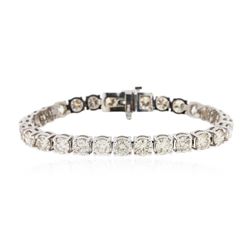 14KT White Gold 13.77 ctw Diamond Bracelet