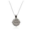 Image 2 : 14KT White Gold 0.60 ctw Diamond Pendant with Chain