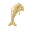 Image 1 : 14KT Yellow Gold Dolphin Brooch
