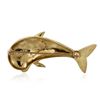 Image 2 : 14KT Yellow Gold Dolphin Brooch