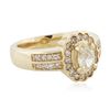 Image 2 : 14KT Yellow Gold 1.23 ctw Diamond Ring