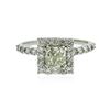 Image 1 : 14KT White Gold 1.31 ctw Diamond Ring