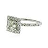 Image 2 : 14KT White Gold 1.31 ctw Diamond Ring