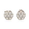 Image 1 : 14KT White Gold 1.65 ctw Diamond Earrings