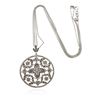 Image 1 : 14KT White Gold 2.38 ctw Diamond Pendant With Chain